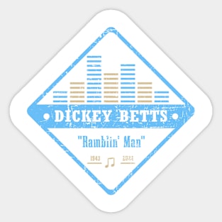 Dickey Betts Vintage Retro Sticker